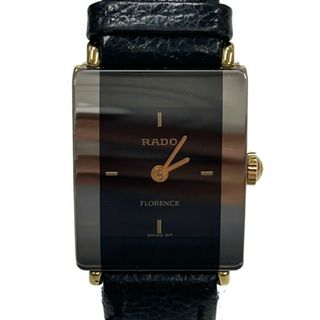 ラドー(RADO)のRADO ラドー フローレンス 153.3606.2N 腕時計 レディース クオーツ ブラック文字盤 稼働品 【中古】 52507K251(腕時計)