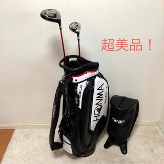ホンマゴルフ(本間ゴルフ)の超美品❗️ホンマゴルフ　キャディバッグ&クラブセット（ドライバー　Fw#7）(クラブ)