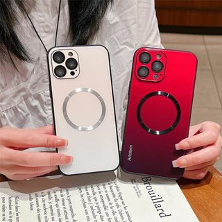 【カバー】MagSafe対応 iPhone 14 Pro ケース マグネット カ(その他)