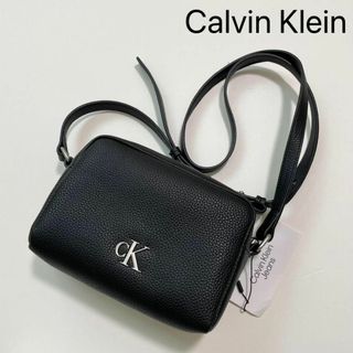 Calvin Klein - カルバンクライン ショルダーバッグ コンパクト 斜め掛け ロゴ シンプル 黒
