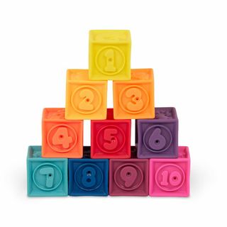 B. toys ソフトブロック 柔らかいつみきのおもちゃ 数字とイラストつきブロ(その他)