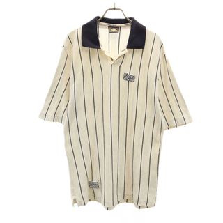カッパ(Kappa)の古着 Kappa カッパ 半袖 ポロシャツ L アイボリー系 メンズ(ポロシャツ)