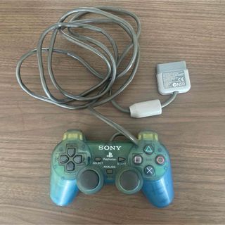 プレイステーション2(PlayStation2)のSONY PlayStation 2 コントローラー クリアブルー(その他)