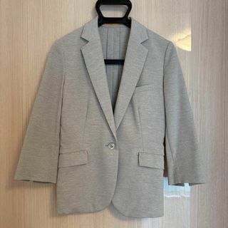 グレー　ジャケット　ビジネス　レディース　七分袖　夏　オリヒカ　ORIHICA(テーラードジャケット)
