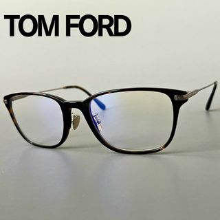 トムフォードアイウェア(TOM FORD EYEWEAR)のトムフォード メガネ ウェリントン ブラウン べっ甲柄 アジアンフィット(サングラス/メガネ)