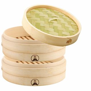 【吉冨士工芸】 15cm 竹せいろ 2段 セット 蒸し器 中華 せいろ セイロ専