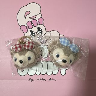 ダッフィー シェリーメイ ぬいぐるみ キーホルダー チャーム  2個セット(キャラクターグッズ)