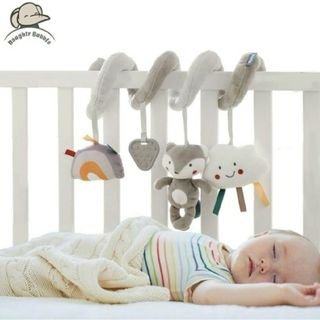 ハングトイ ベビーカー おもちゃ ベッドメリー 吊り下げ 北欧 ラトル 音鳴る(がらがら/ラトル)