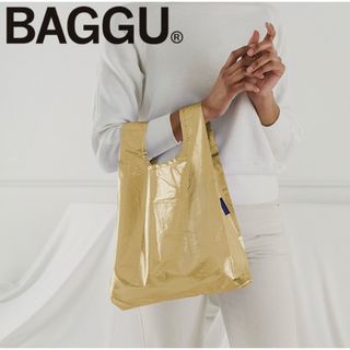 バグゥ(BAGGU)のBABY BAGGU メタリックゴールド　エコバッグ(エコバッグ)