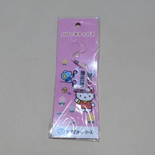NTTオートリース　ハローキティ バス　ストラップ　未使用(キャラクターグッズ)