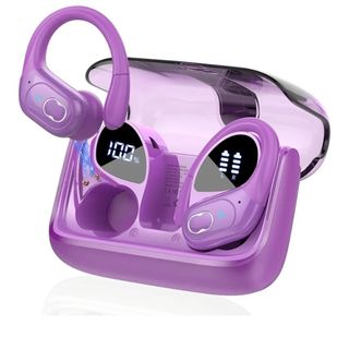 新品 イヤホン bluetooth 耳掛け ワイヤレスイヤホン 最大75時間再生(ヘッドフォン/イヤフォン)