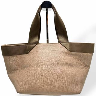 BARCOS - 美品　BARCOS バルコス　トートバッグ　シュリンクレザー　トープ　舟形