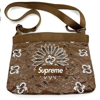 シュプリーム(Supreme)のSUPREME シュプリーム 21SS Bandana Tarp Side Bag バンダナ タープサイド ショルダーバッグ ブラウン(ショルダーバッグ)