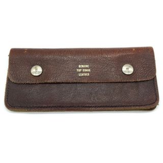 60's~ レザートラッカーウォレット 長財布 TALON 42 STOCKO スナップボタン ブラウン(長財布)