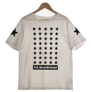 F.C.Real Bristol エフシーレアルブリストル 19AW 42 STARS TEE プリントTシャツ ホワイト FCRB-192071 Size M