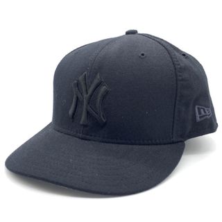 ニューエラ(NEW ERA)の90's New Era ニューエラ MLB ニューヨーク・ヤンキース 59FIFTY ベースボールキャップ ブラック ウール USA製 Size 7 3/8 (58.7cm)(キャップ)