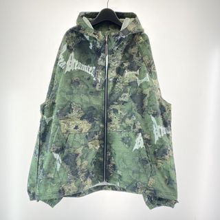 【中古】DREAMTEAM OLD E Camoflage Hooded Nylon Jacket サイズXL グリーン ドリームチーム オールドE カモフラージュ フード付きナイロン ジャケット[17][240017713775](その他)