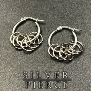 ピアス イヤリング メンズ フープピアス クロス シンプル 大人気 247A F