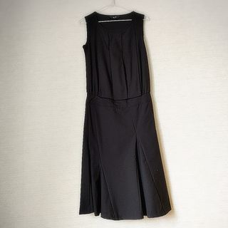 エーティー(A/T)のA/Tのプリーツ切り替えワンピース！1回着用しました。(ひざ丈ワンピース)