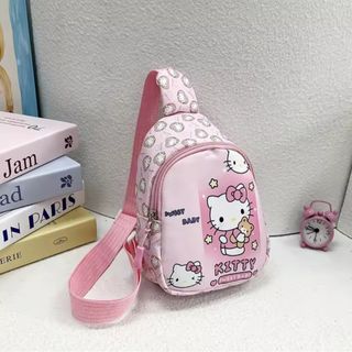 ハローキティ(ハローキティ)の新品未使用　ハローキティ　ボディバッグ　可愛い　ピンク　大容量(ショルダーバッグ)
