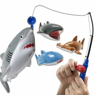 【サメ釣り勝負！】 魚釣り ゲーム おもちゃ フィッシング マグネット お風呂 (お風呂のおもちゃ)