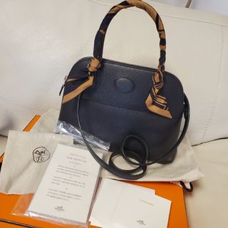 HERMES - エルメス　ボリード27 ブラック×シルバー　中古品