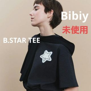 【未使用】Bibiy ビビィ B.STAR TEE スター半袖Tシャツ グレー(Tシャツ(半袖/袖なし))