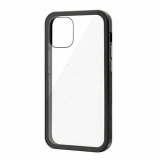 新品 iPhone12mini ハイブリッドケース ブラック スマホケース 黒(iPhoneケース)