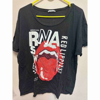 アールエヌエー(RNA)のRNA SWEAT ローリングストーンズ風　ゆったり　tシャツ　Mサイズ(Tシャツ(半袖/袖なし))