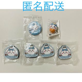 ちいかわくら寿司　ハチワレ　フィギュア　缶バッジ　マグネットシート(キャラクターグッズ)