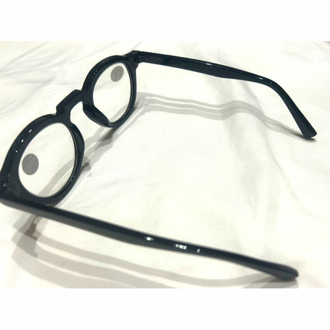 老眼鏡 +1.0 黒縁 丸メガネ ボストン クラシック 伊達メガネ PCメガネ メンズのファッション小物(サングラス/メガネ)の商品写真