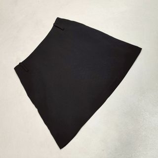 良品★ZARA スカート ミニ丈 タイト ベルトループ バックチャック 黒 M