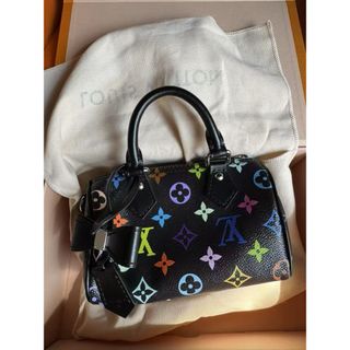 LOUIS VUITTON - ルイヴィトン村上隆ショルダーバッグLV TMナノ スピーディM13406ブラック