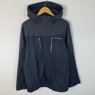 コロンビア(Columbia)のColumbia コロンビア マウンテンパーカー 刺繍ロゴ INTERCHANGE ブラック Mサイズ メンズ 古着 テック系(ナイロンジャケット)