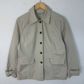 エディーバウアー(Eddie Bauer)のEddie Bauer エディーバウアー ブルゾン アースカラー ライトベージュ Lサイズ レディース 古着 アメカジ(ブルゾン)
