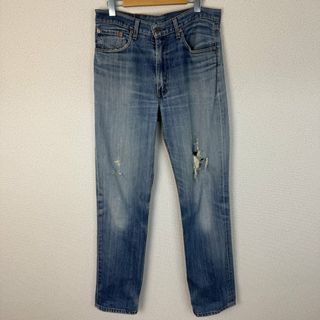 リーバイス(Levi's)のLevi's リーバイス 502 デニムパンツ ダメージ ブルー W34 L34 メンズ 古着 アメカジ(デニム/ジーンズ)