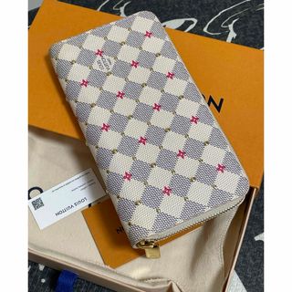 LOUIS VUITTON - ルイヴィトン N64615 ダミエ アズール スタッズ ジッピーウォレット　財布