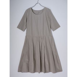 マーガレットハウエル(MARGARET HOWELL)のMARGARET HOWELLマーガレットハウエル シルクコットン タックギャザードレスワンピース【1】【LOPA78817】(その他)