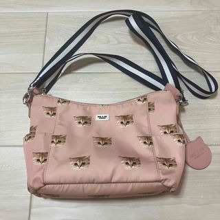 PAUL & JOE ショルダーバッグ　ピンク　ヌネット　猫　斜め掛け　中古