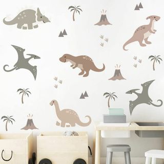 不二玩家 カラフル 恐竜 ウォールステッカー 動物 壁飾り5枚セット(20x30(その他)