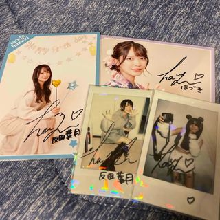 反田葉月 直筆サイン入り ブロマイド チェキ(アイドルグッズ)