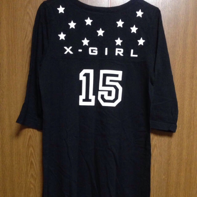 X-girl(エックスガール)のX-girl Tシャツワンピース レディースのワンピース(ミニワンピース)の商品写真