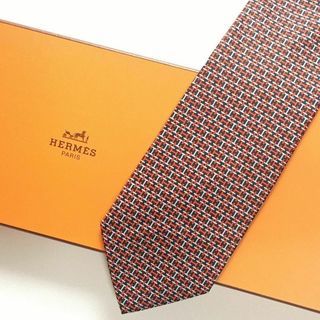 エルメス(HERMES)のエルメス HERMES ネクタイ シルク H織りタイ ファソネH H柄(ネクタイ)