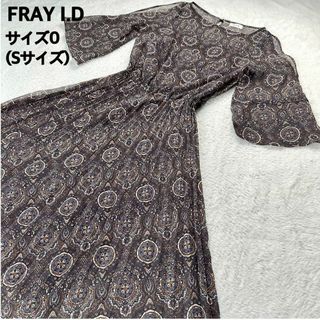 フレイアイディー(FRAY I.D)のフレイアイディー✨ペイズリー柄キャミソール付ワンピース サイズ0(Sサイズ)(ロングワンピース/マキシワンピース)