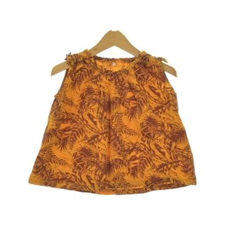 green label relaxing シャツ 120cm オレンジ 【古着】【中古】【送料無料】(ブラウス)