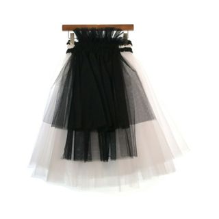 ノワールケイニノミヤ(noir kei ninomiya)のnoir kei ninomiya ひざ丈スカート S 白 【古着】【中古】【送料無料】(ひざ丈スカート)