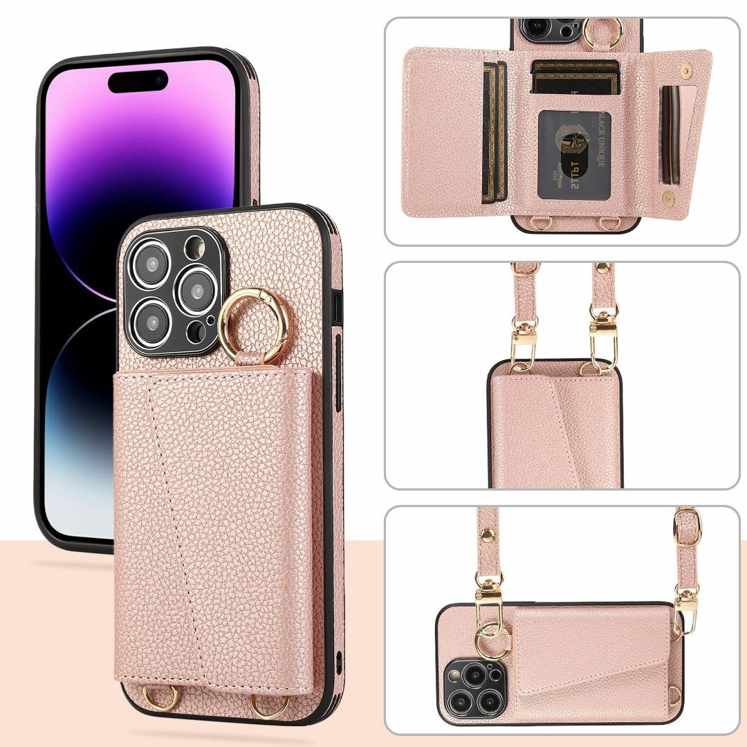 【色:ピンク_サイズ:1_iPhone 15 Pro Max】TENSIK iP スマホ/家電/カメラのスマホアクセサリー(その他)の商品写真