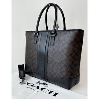 コーチ(COACH)の✅【美品】定価5.3万　コーチ　メンテ済み　COACH ビジネス　バッグ　レザー(ビジネスバッグ)