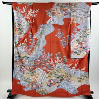 振袖 身丈166cm 裄丈66cm 正絹 秀品 【中古】(着物)