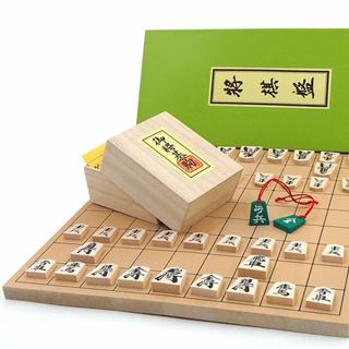 可愛い囲碁ラボオリジナルP製根付け2個付 新桂5号折将棋盤と優良押将棋駒木製将棋(その他)